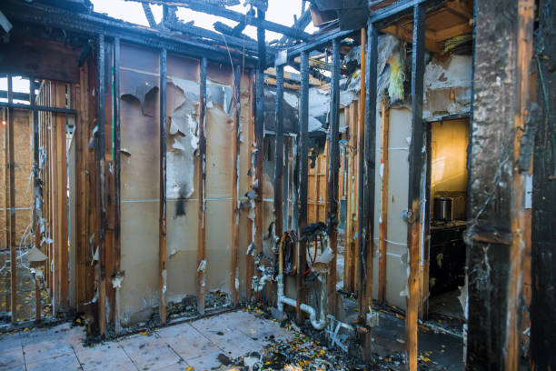 Professional Fire Damage Removal technician working in Yorkville, NY
